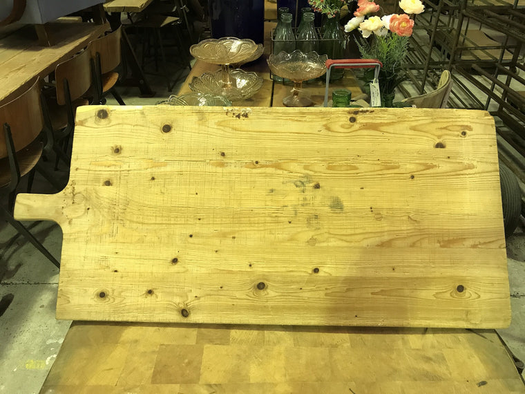 Vintage industrial French breadboard cutting board #1854