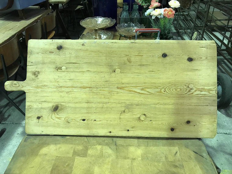Vintage industrial French breadboard cutting board #1855