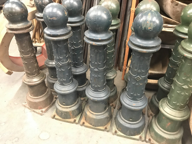 Vintage industrial French cast iron Bollards #1863
