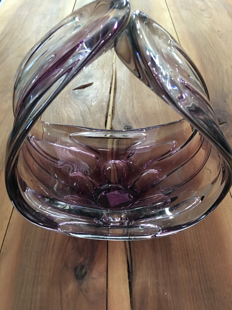 Vintage 60s Retro midcentury Glass vase #1883