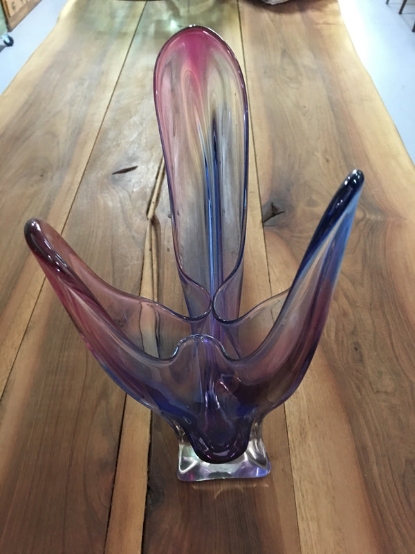 Vintage 60s Retro midcentury Glass vase #1885
