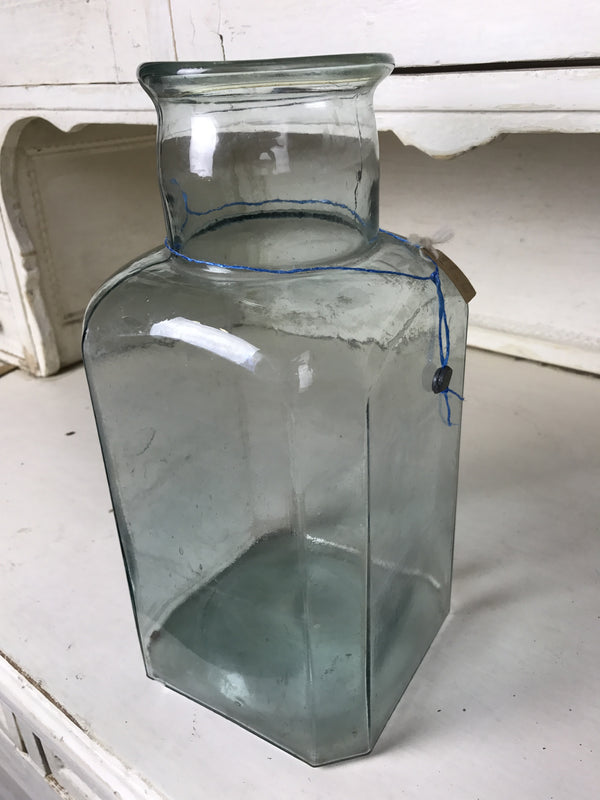Vintage 80-year- old Greek olive oil jars #1367