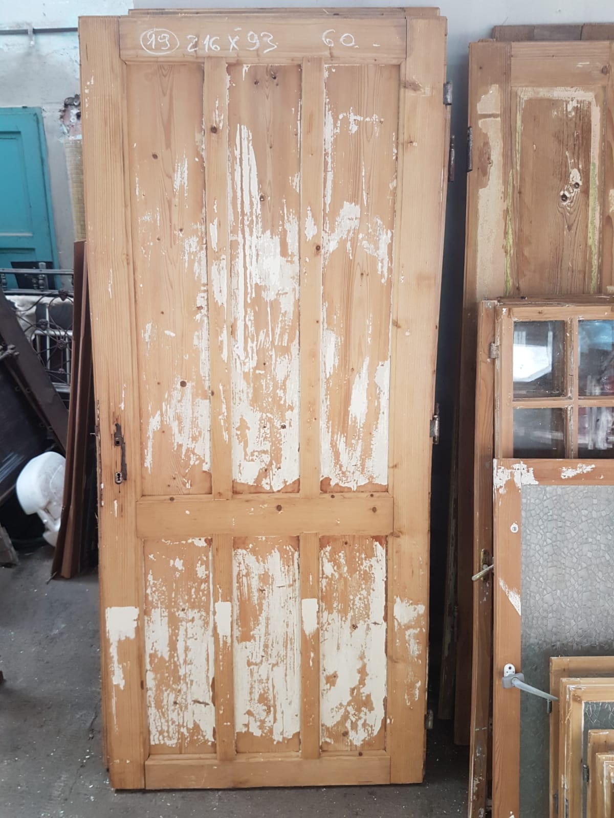 Vintage French wooden house door #2565/19
