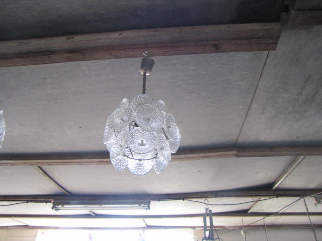 Vintage RETRO 1960s midcentury Danish pendant light #1923 round