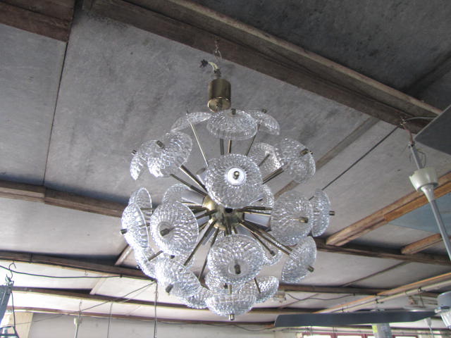 Vintage RETRO 1960s midcentury Danish pendant light #1924 round