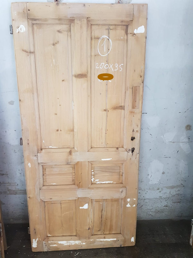 Vintage French house wooden door #2565/1