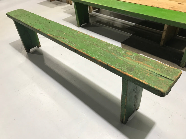Vintage industrial European bench seat  #2001/1