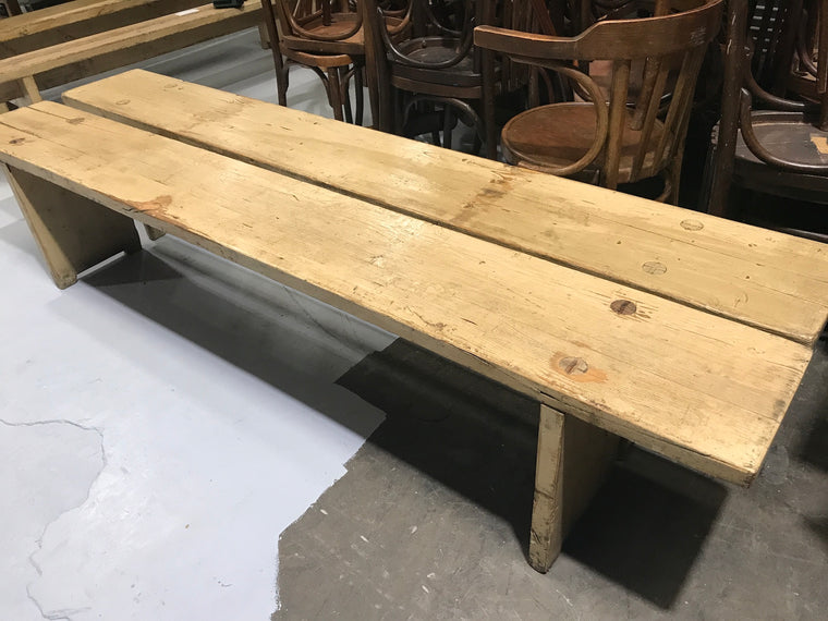 Vintage industrial European bench seat  #2003 only one for sale