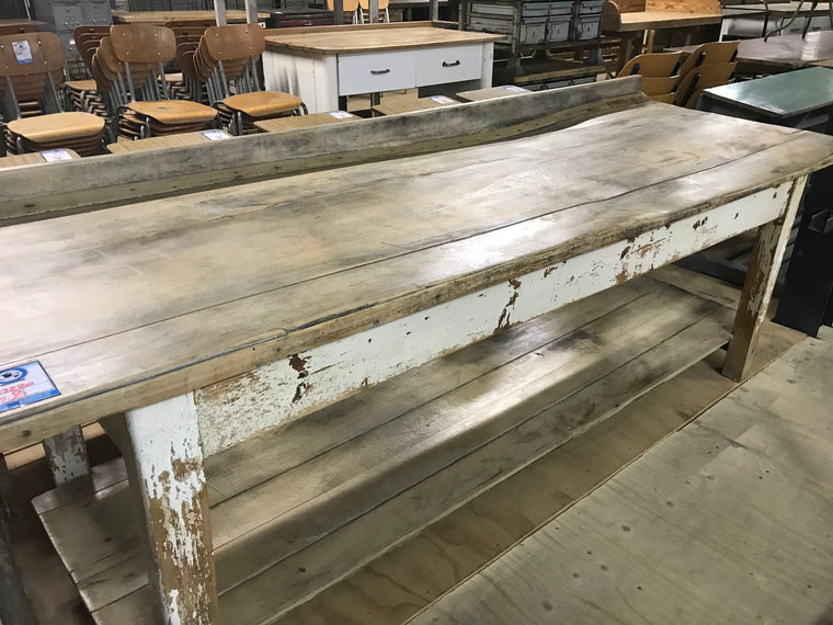 Vintage industrial European amazing bakers table  #2032
