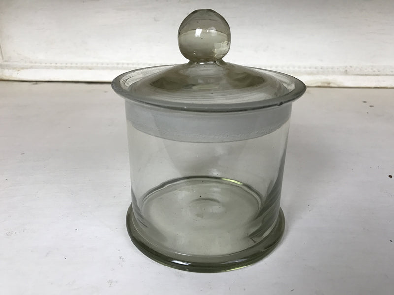 Vintage industrial French medical jars with lid #1604