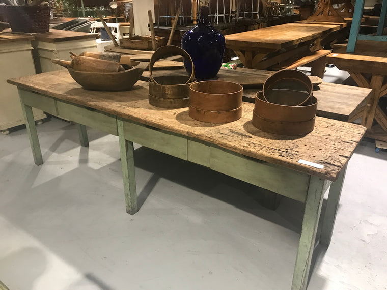 Vintage industrial European Console  Table 2.6mt #2268 Byron Warehouse
