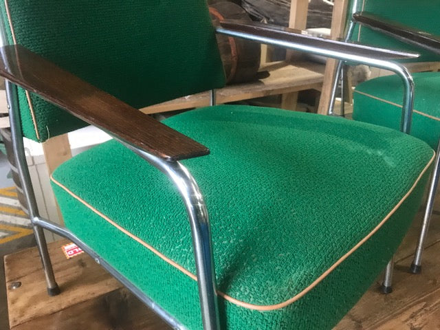 Vintage industrial 1930s Design chairs by Miroslav Navratil  sold as set #2304