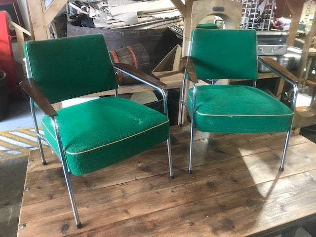 Vintage industrial 1930s Design chairs by Miroslav Navratil  sold as set #2304
