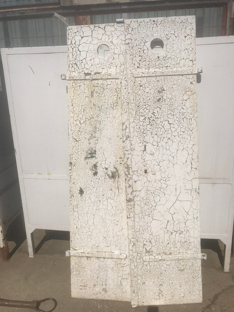 Vintage industrial european iron factory doors #2316