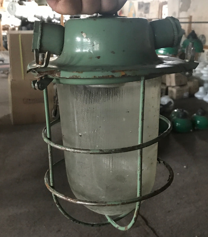 Vintage industrial Ukraine warehouse lights #2330