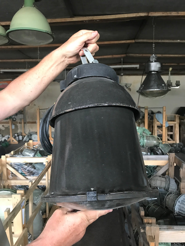 Vintage industrial Ukraine warehouse lights #2332
