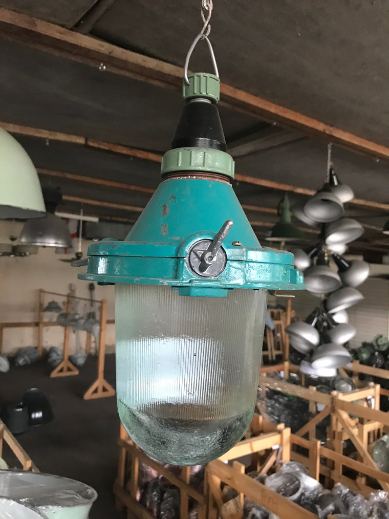 Vintage industrial Ukraine warehouse lights #2334
