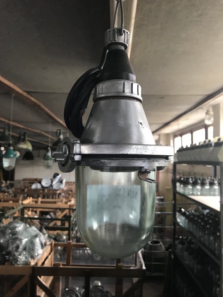Vintage industrial Ukraine warehouse lights #2336