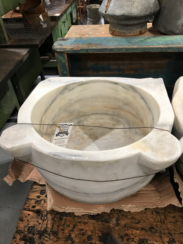 Vintage industrial Turkish Marble sink #2343/a
