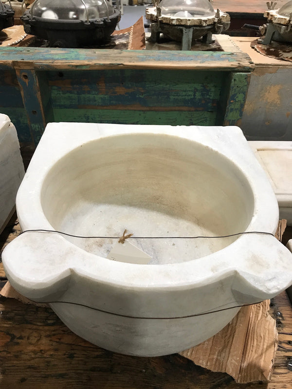 Vintage industrial Turkish Marble sink #2343/f