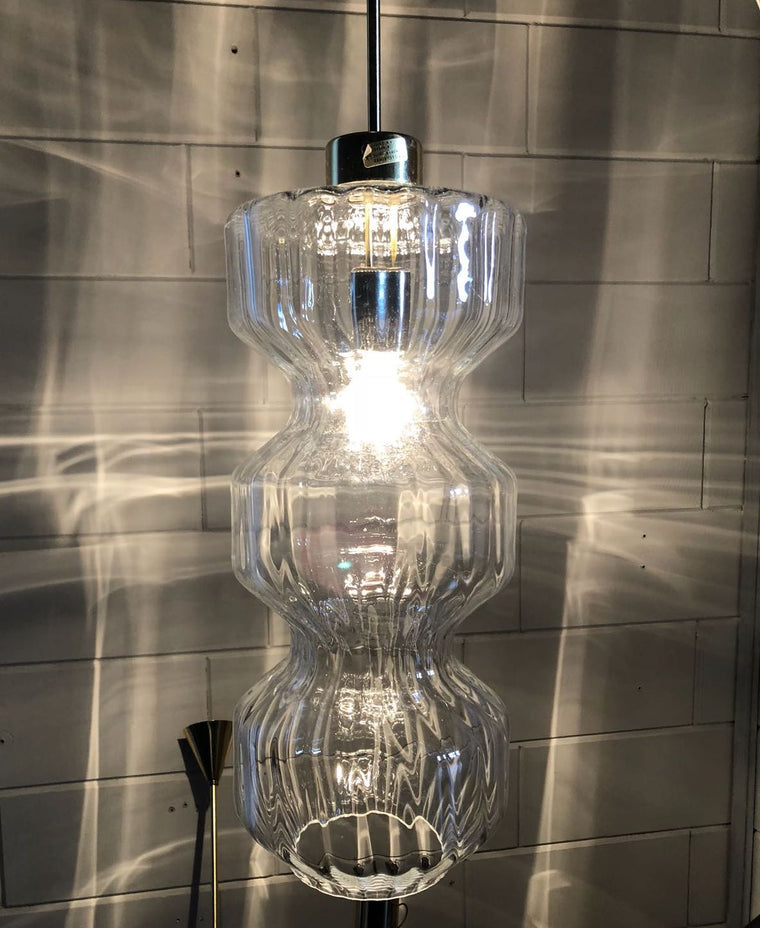 Vintage 60s Danish Mid Century Glass lights #2362A Byron