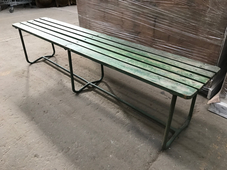 Vintage European  Garden bench seat  # 2419 october container