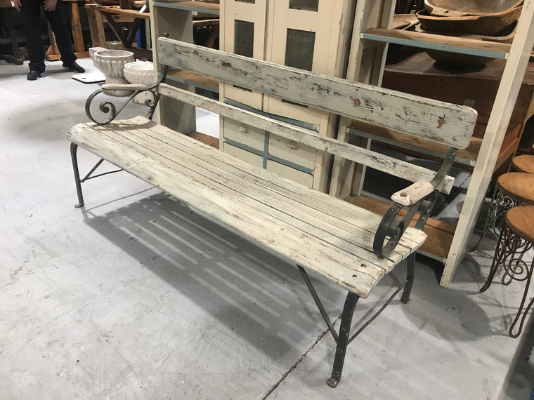 Vintage European  Garden bench seat  #2420 Byron