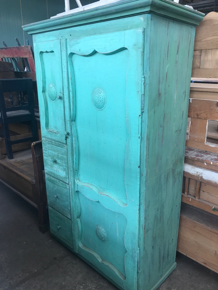 Vintage European  kitchen cabinet  #2436