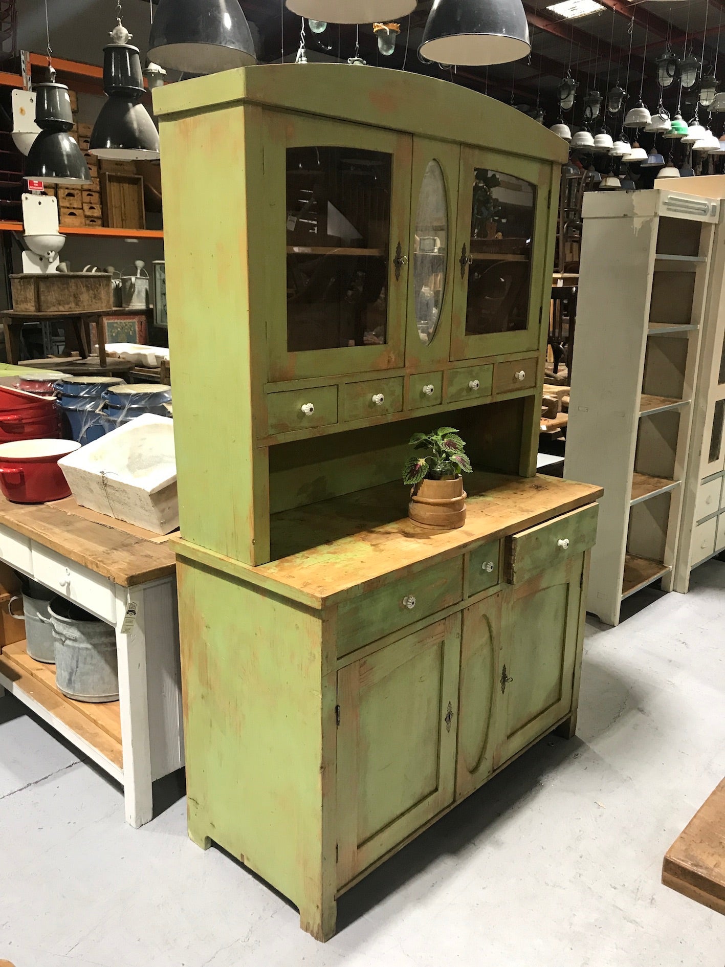 Vintage  Dutch Wooden Kitchen Cabinet #2484 Byron
