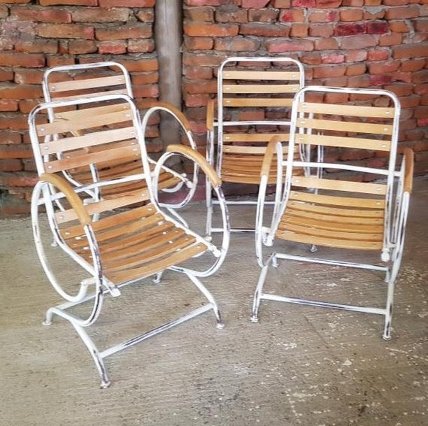 Vintage style French Garden cafe bistro chairs  # 2495