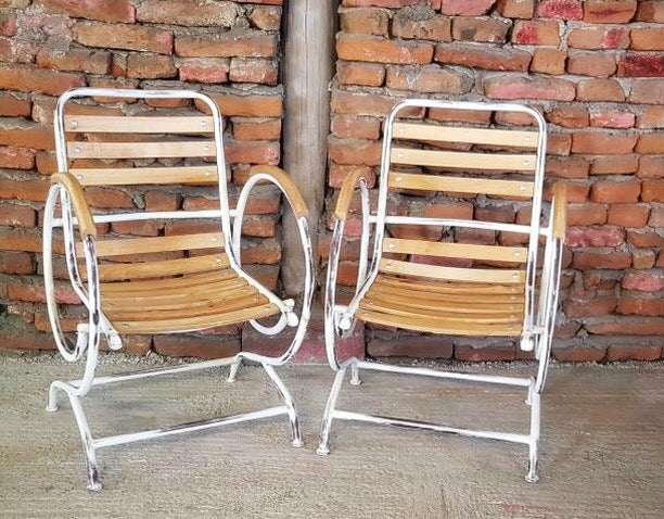 Vintage style French Garden cafe bistro chairs  # 2495