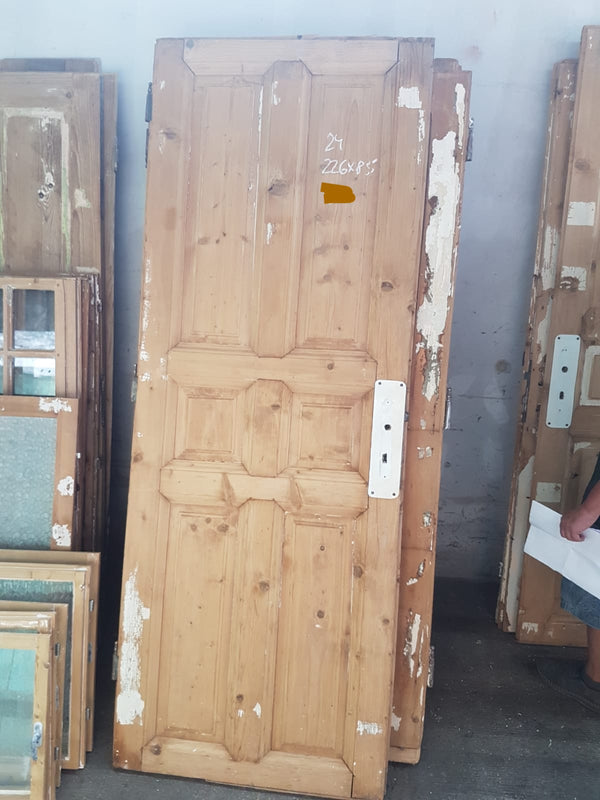 Vintage French wooden house door #2565/24