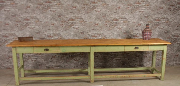 Vintage French Kitchen Farmhouse Table #2519