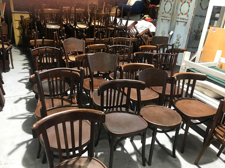 Vintage industrial original THONET bentwood mix chairs #2536