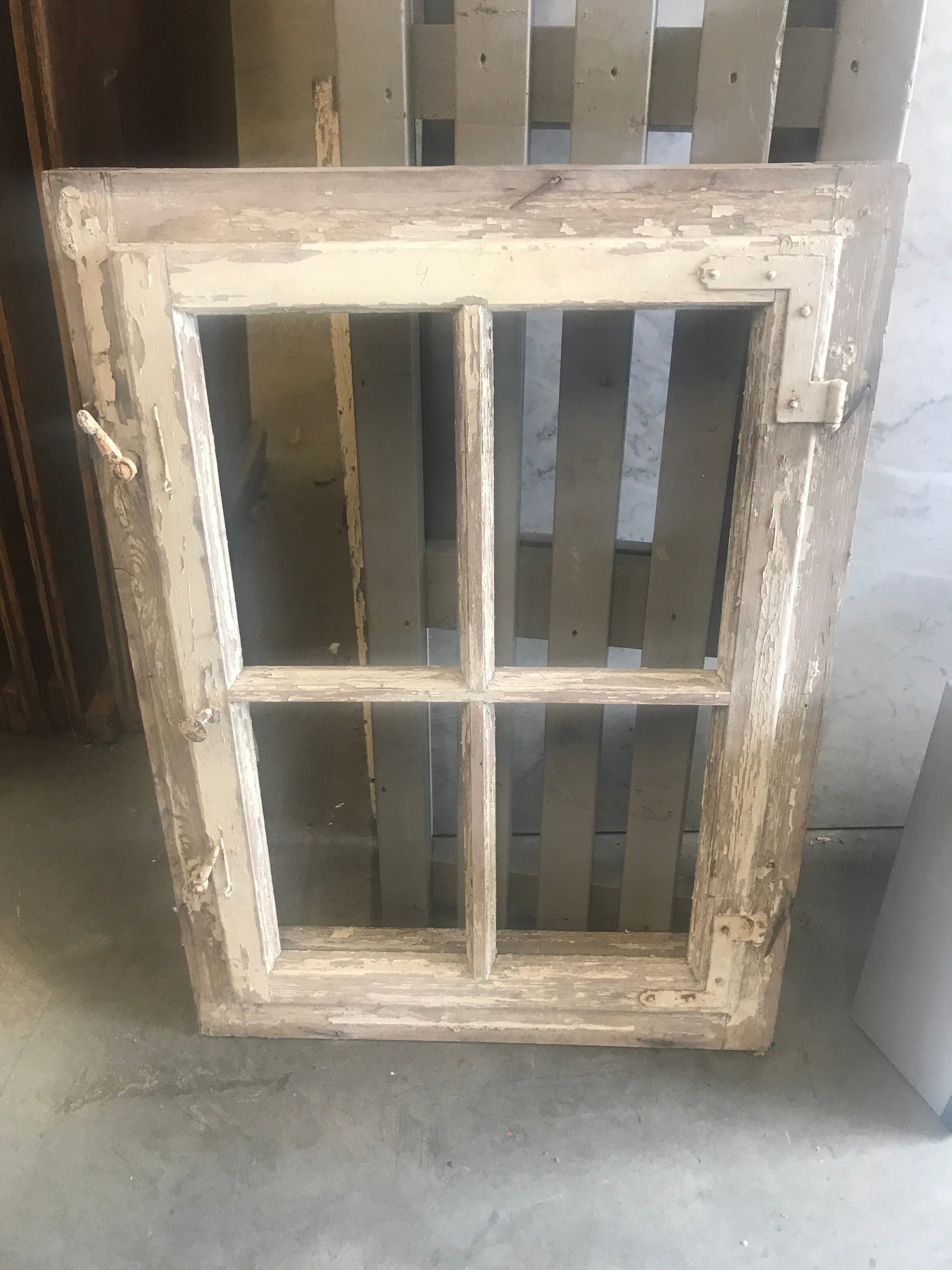 Vintage European wooden windows # 2547