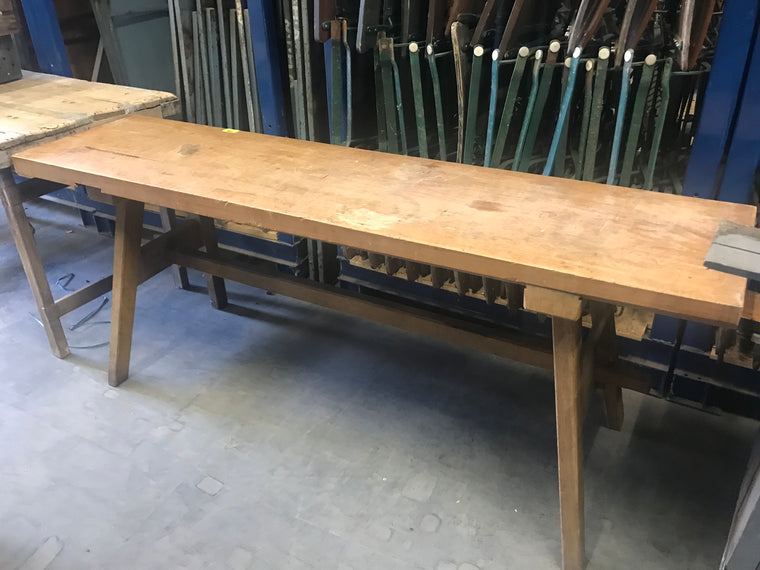 Vintage European wooden hallway table console #2554