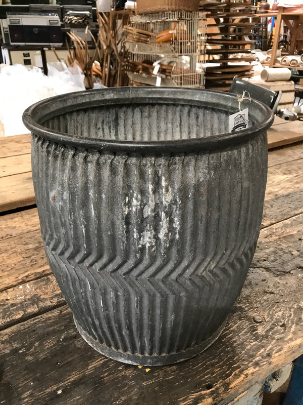 Vintage English galvanized DOLLY bins #2555/2