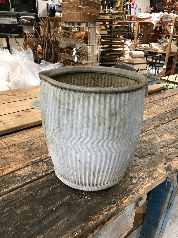 Vintage English galvanized DOLLY bins #2555/1