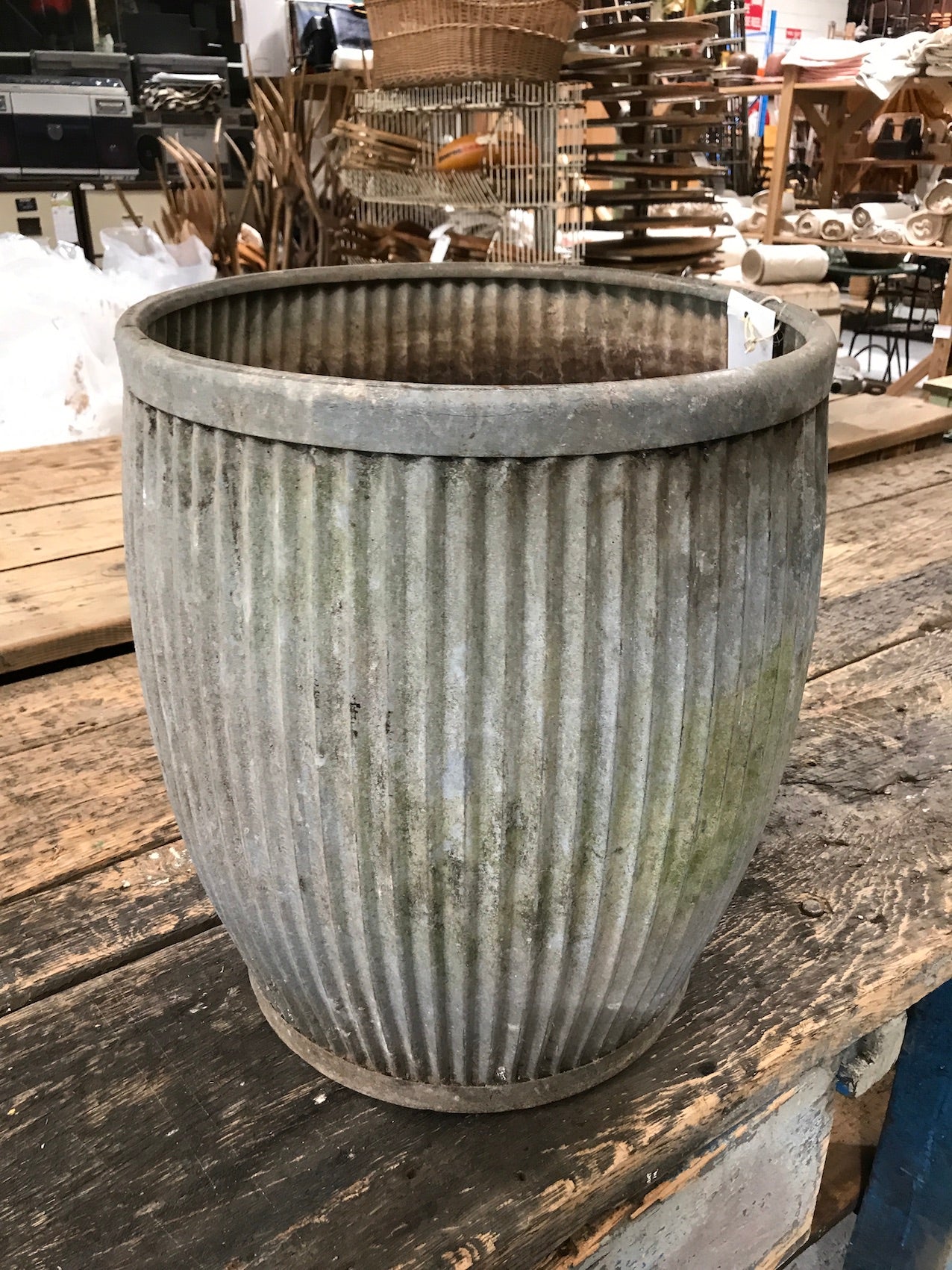 Vintage English galvanized DOLLY bins #2555/4