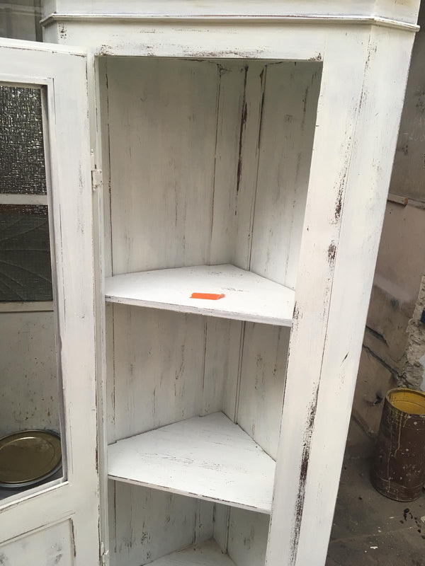 Vintage French Corner Cabinet  #2567