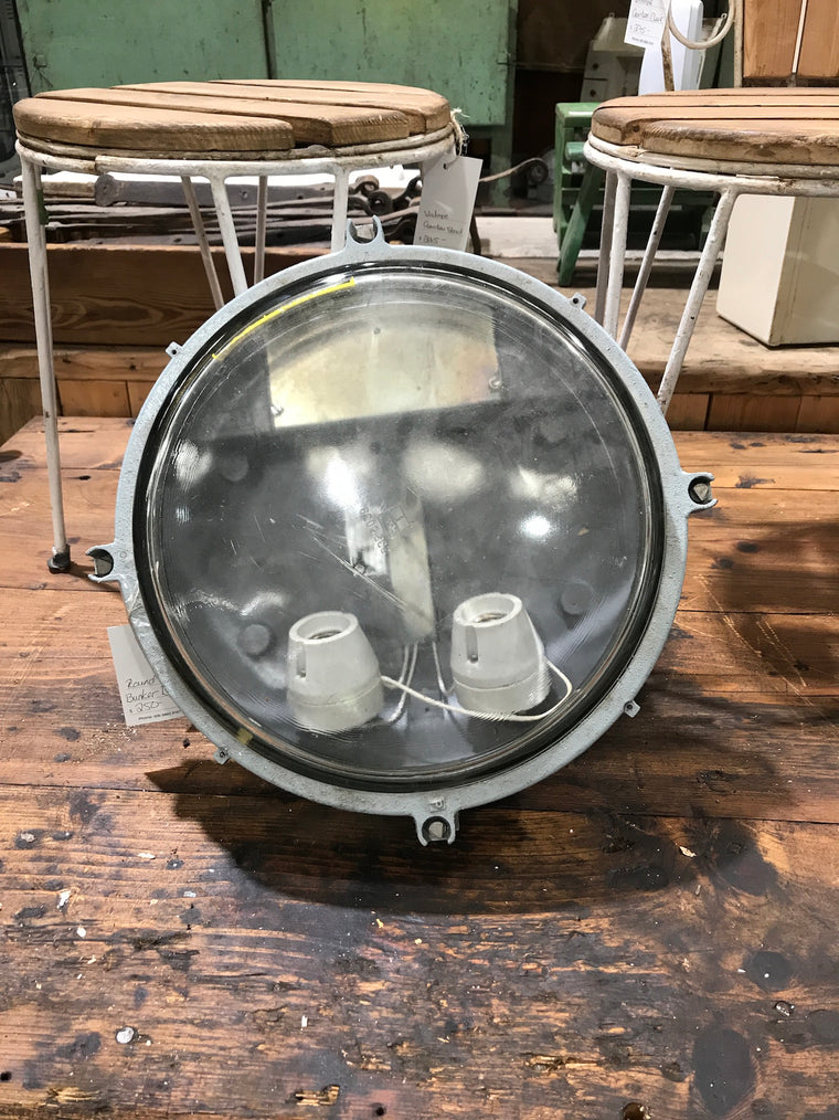 Vintage industrial CZECH ship lights #2574