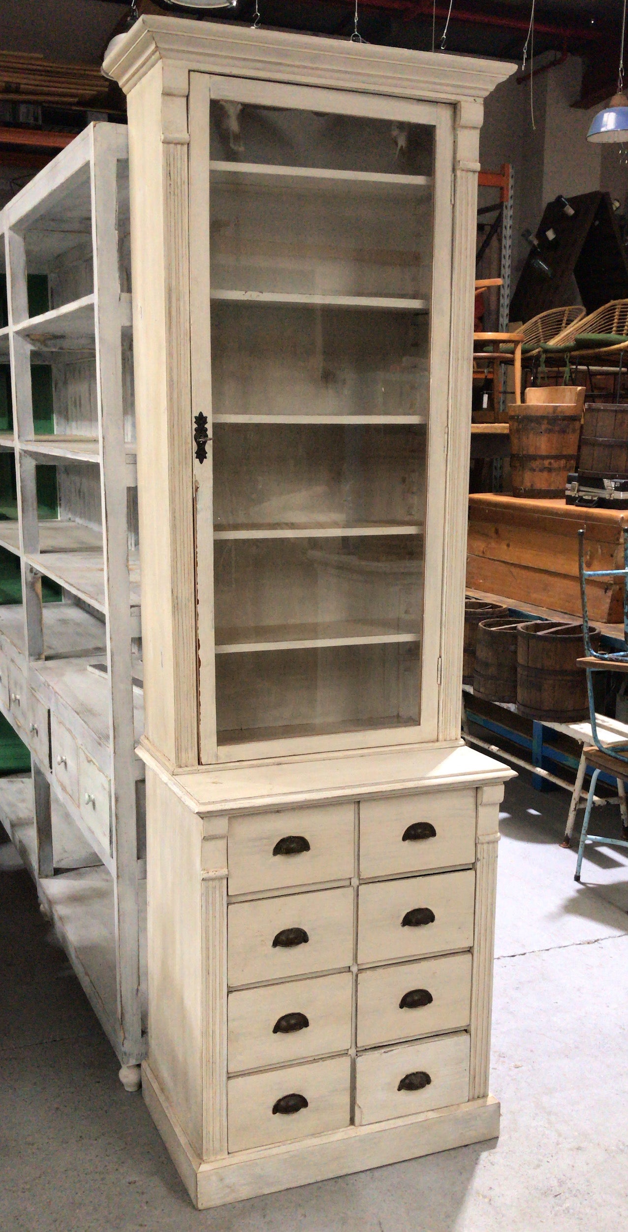 Vintage Dutch pharmacy cabinet  #2577