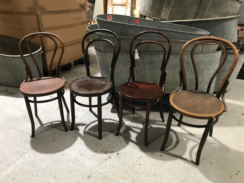 Vintage industrial Czech 1930s Thonet chair  x 4 # 2634 selling  as a set