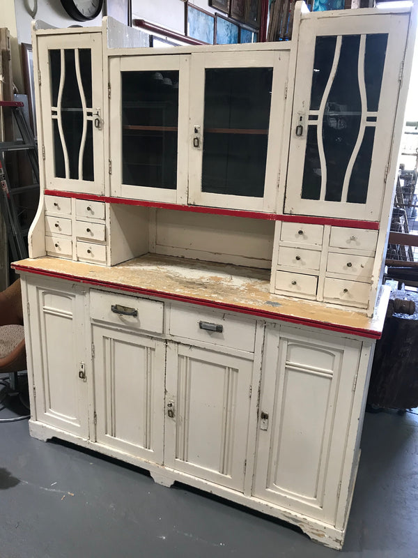 Vintage  European  Kitchen Hutch Cabinet  #2673