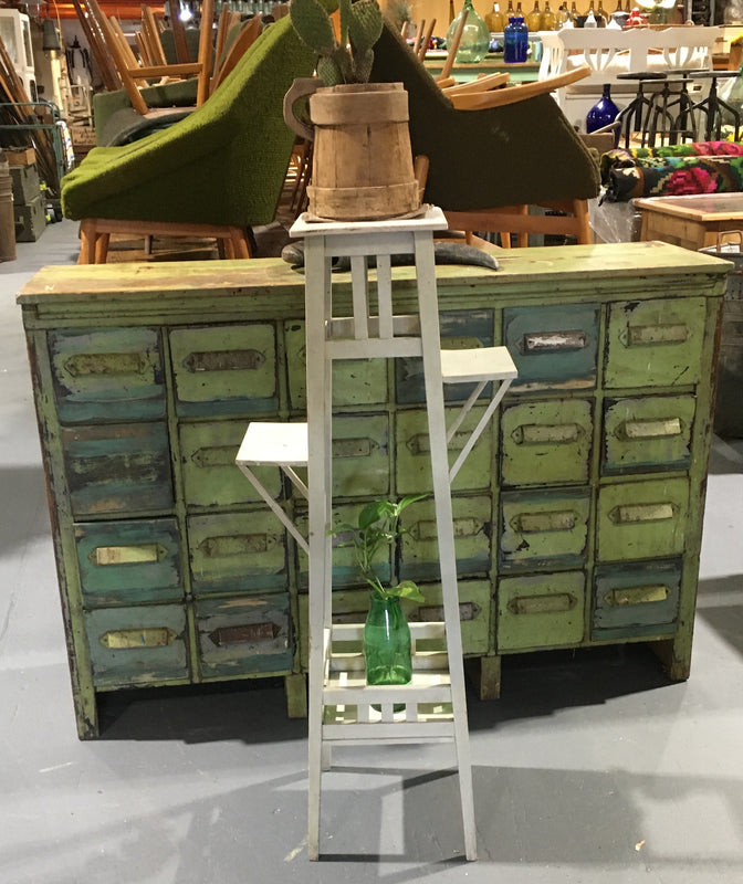 Vintage French wooden plant stand #2695