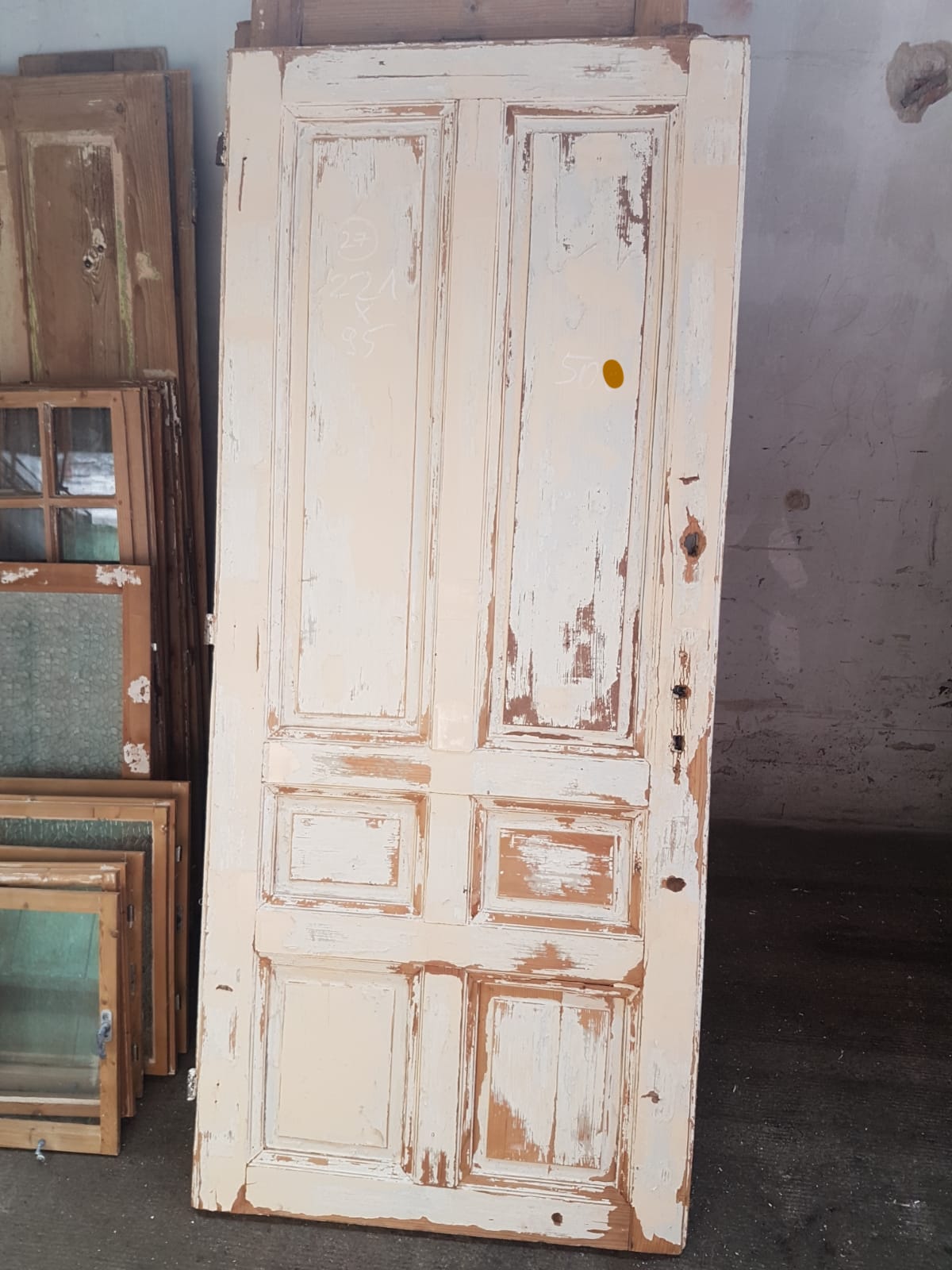 Vintage French wooden house door #2565/27