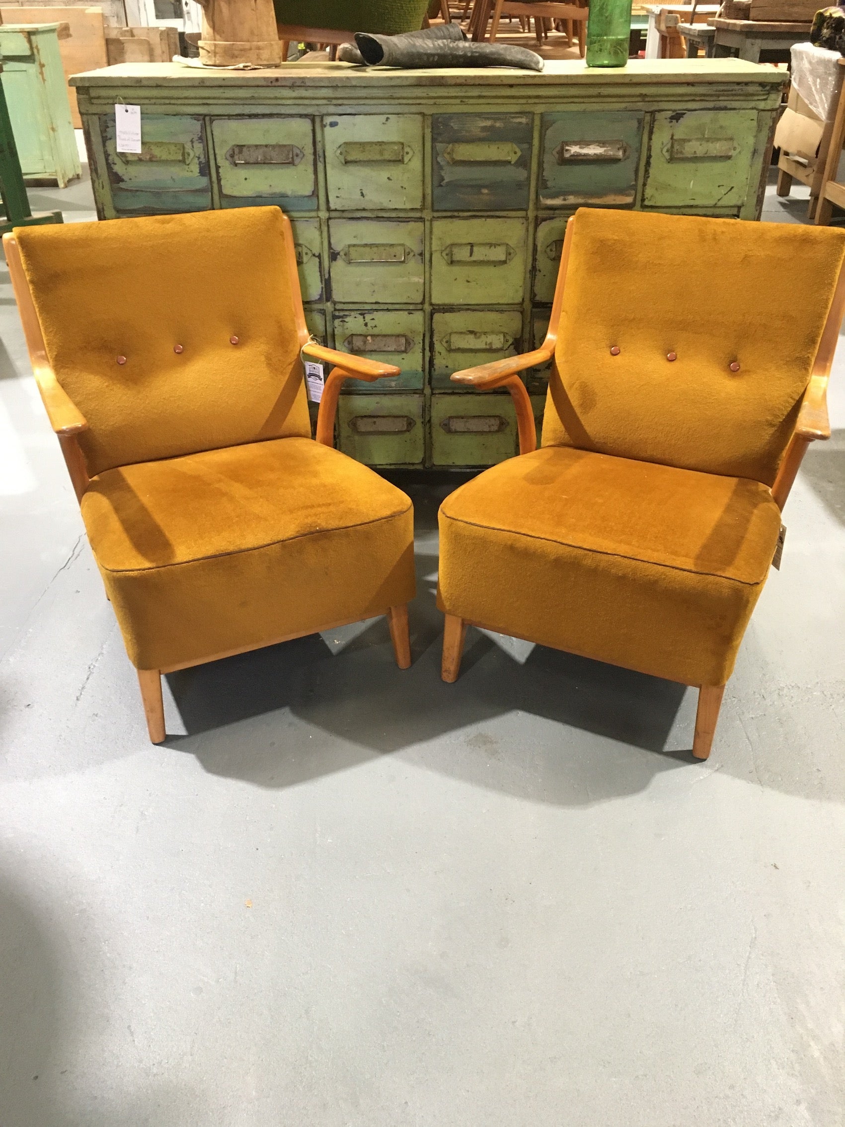 Vintage industrial Czech Halabala club chair selling per chair #2752