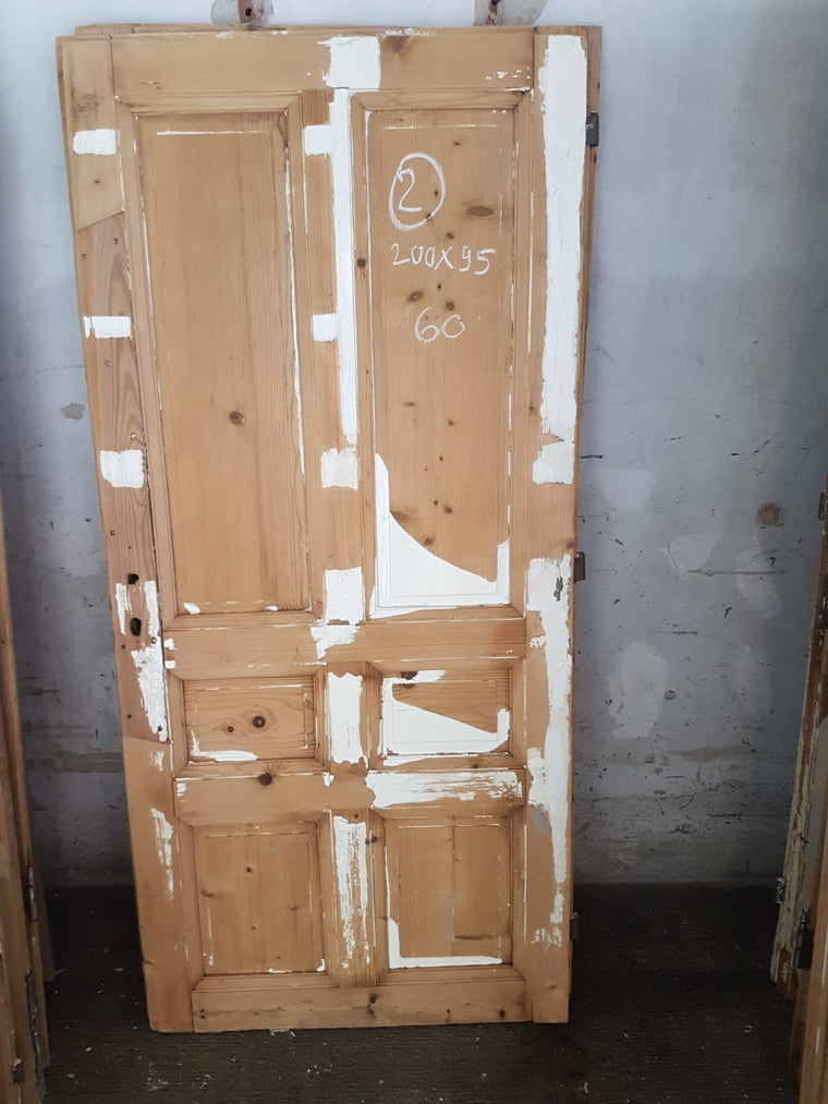 Vintage French house wooden door #2565/2