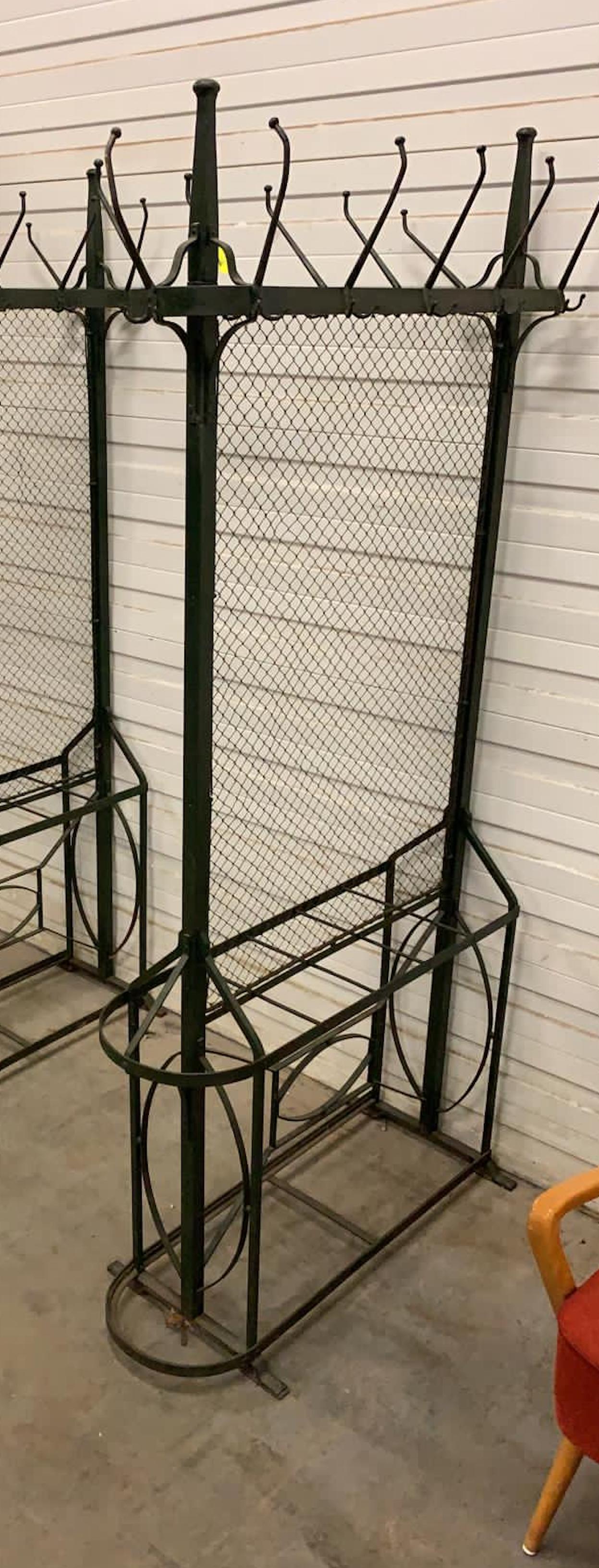 Vintage Frence 40s Wrought Iron Coat  Stand  #3516B  Byron