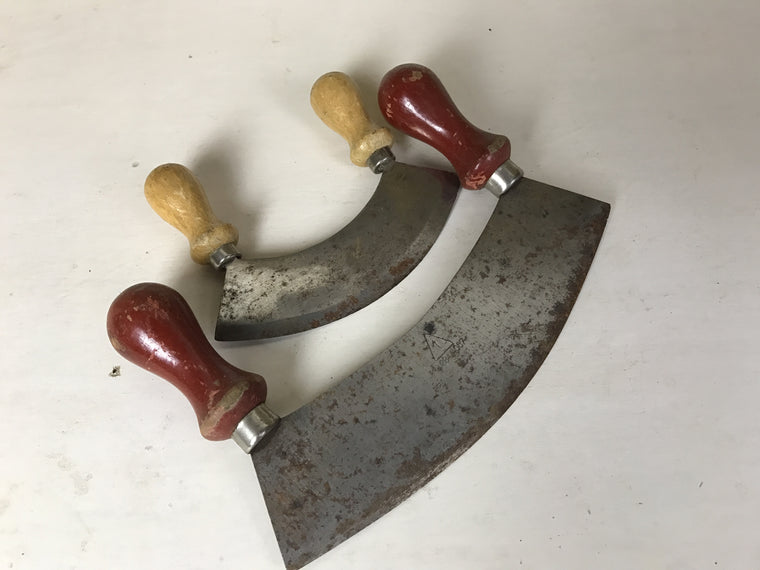 Vintage industrial French herb knives #882